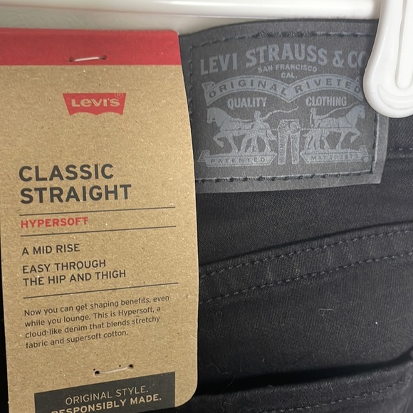Levi’s Classic Straight Black Jeans- size 10 (short) - Picture 8 of 14